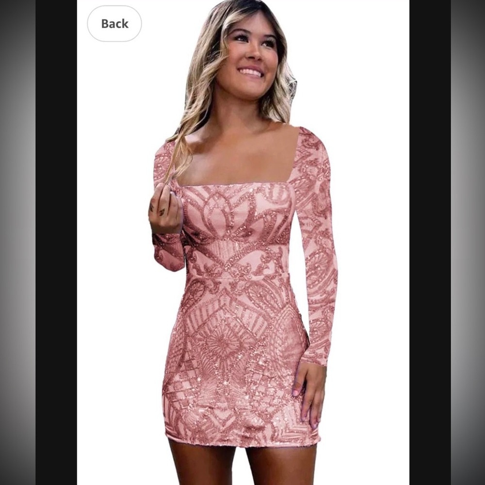 rose gold dress